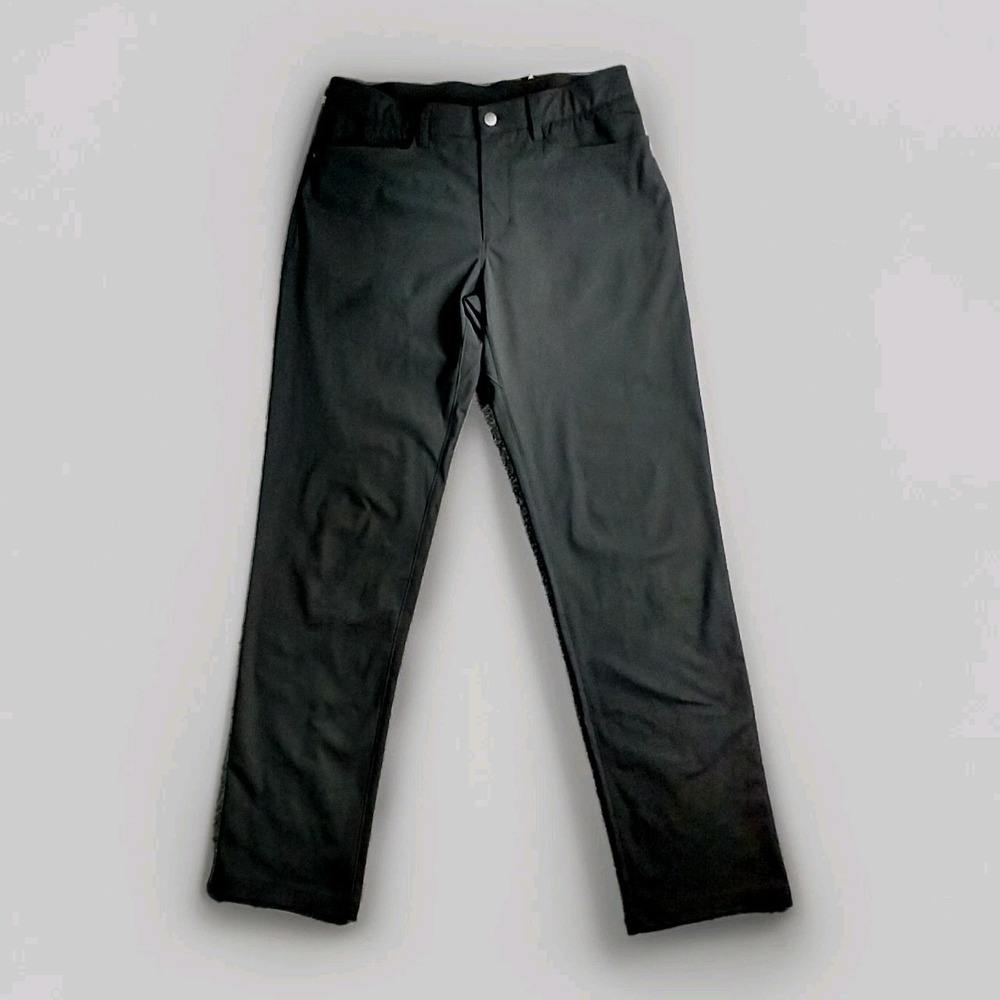 CRZ YOGA Mens Golf Pants Black 34W Lightweight Stretch Performance Trousers